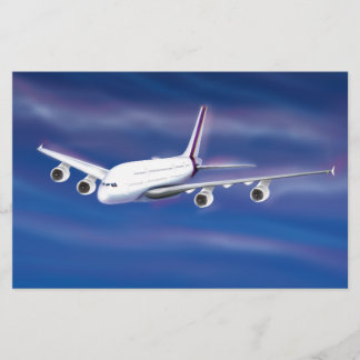Double Deck Jet Airliner Stationery