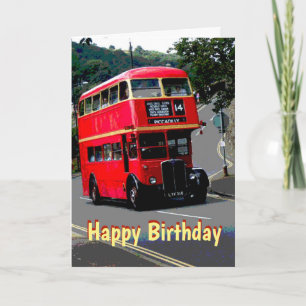Double Decker Birthday card
