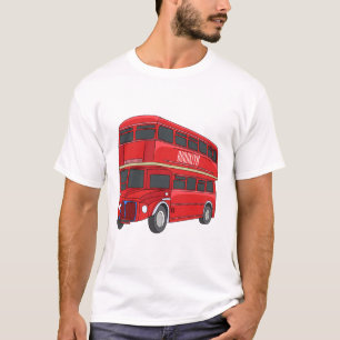 Double-decker bus cartoon illustration T-Shirt