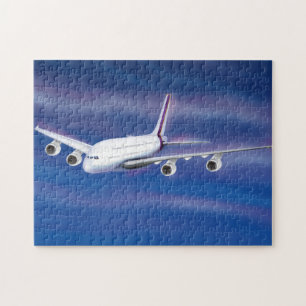 Double Decker Commercial Aeroplane Jigsaw Puzzle