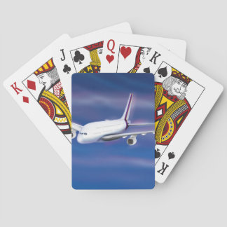 Double Decker Commercial Aeroplane Playing Cards