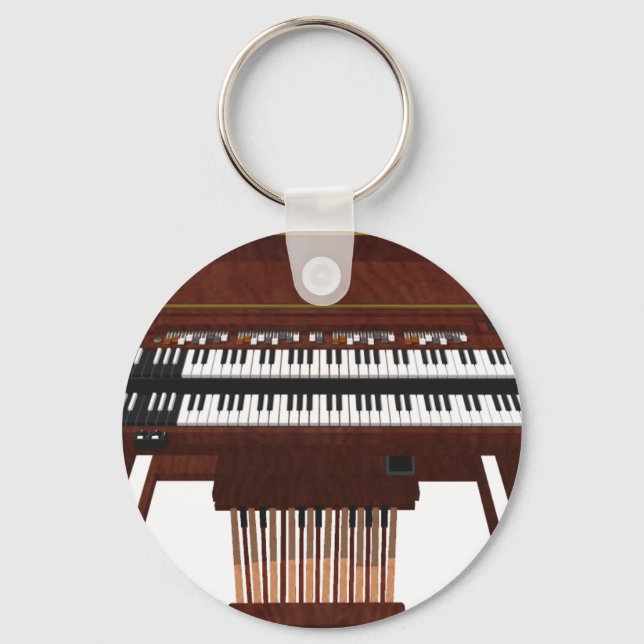 Double Decker Organ: 3D Model: Key Ring (Front)