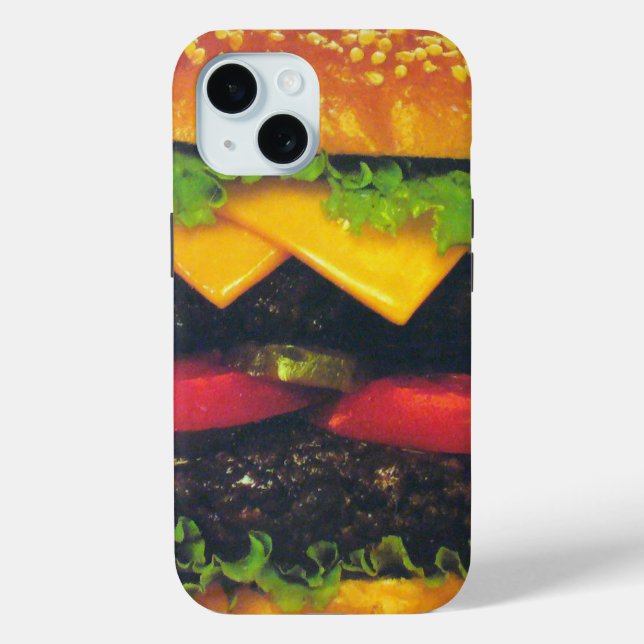 Double Deluxe Hamburger with Cheese Case-Mate iPhone Case (Back)