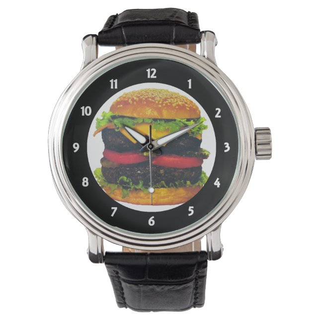 Double Deluxe Hamburger with Cheese Watch (Front)