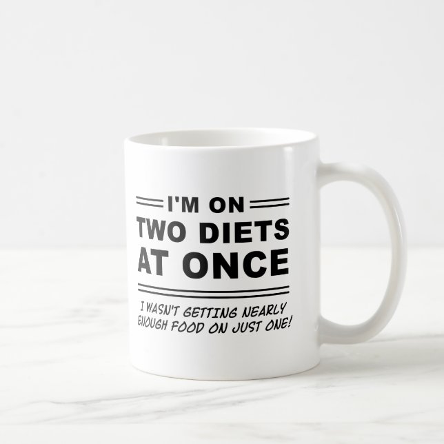 Double Diet Funny Mug (Right)