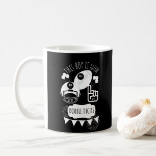Double Digit 10th Happy Birthday Boy Baseball Coffee Mug
