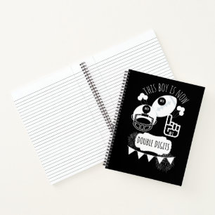 Double Digit 10th Happy Birthday Boy Baseball Notebook