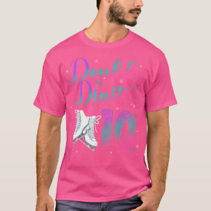 Double Digits 10 Year Old 10Th Birthday Ice Skatin T-Shirt