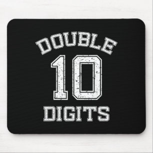 Double Digits 10th Birthday 10 Year Old Mouse Mat
