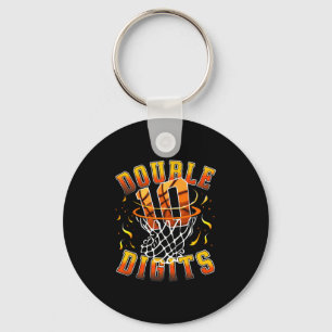 Double Digits Birthday Decorations Boy 10 Sketll 1 Key Ring