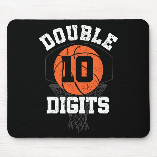 Double Digits Birthday Decorations Boy 10th Basket Mouse Mat (Front)