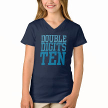 Double Digits TEN 10th Birthday T-shirt