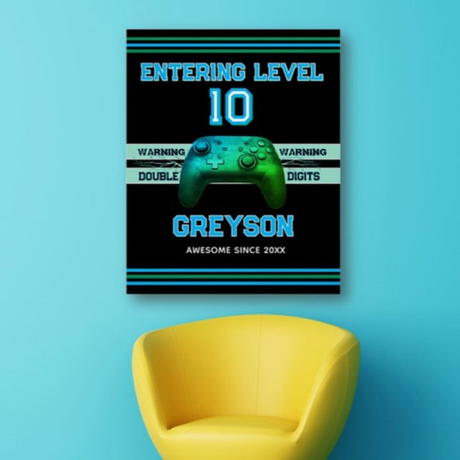 Double digits! Ten Year old's Birthday  Poster (Creator Uploaded)