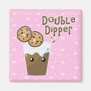 Double Dipper Cookies N Milk Magnet