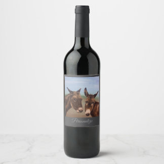 Double Donkey Wine Label