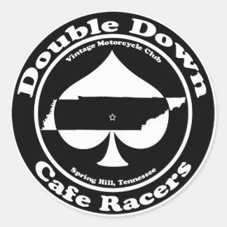 Double Down Cafe Racers Sticker