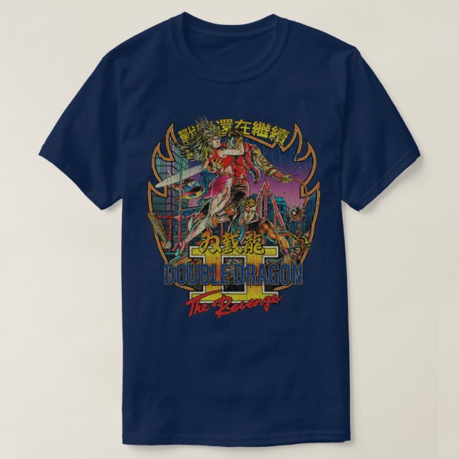 Double Dragon II The Revenge 1988 T-Shirt (Design Front)