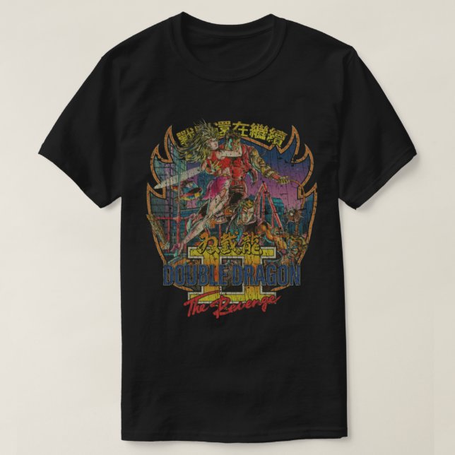 Double Dragon II The Revenge 1988  T-Shirt (Design Front)