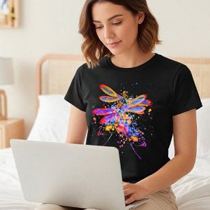 Double dragonflies splatter T-Shirt
