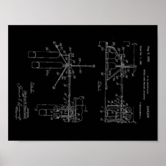 Double Drum Beating Apparatus Poster