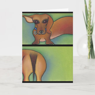 Double Dutch Doxie by Robyn Feeley Card