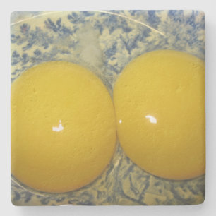 Double Egg Yolk Stone Coaster