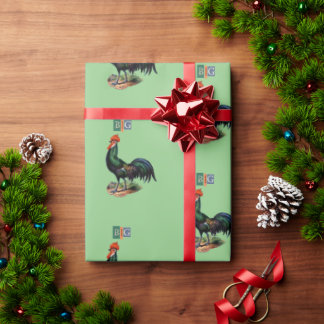 Double entendre banter Big cockerel  Wrapping Pape Wrapping Paper