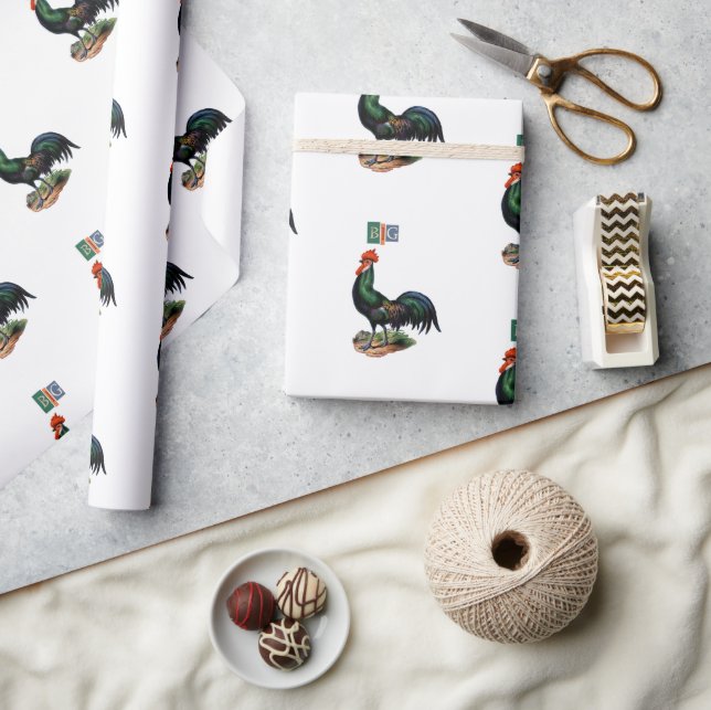 Double entendre banter Big cockerel  Wrapping Paper (Crafts)