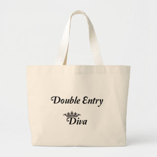 Double Entry Diva Large Tote Bag