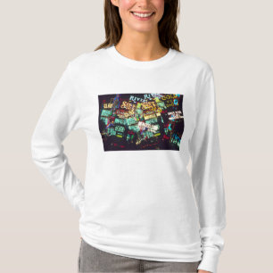 Double exposure, casino signs, Las Vegas, T-Shirt