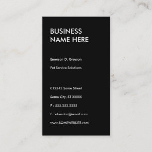 double exposure dog business card