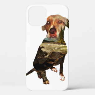 double exposure dog iPhone 12 case