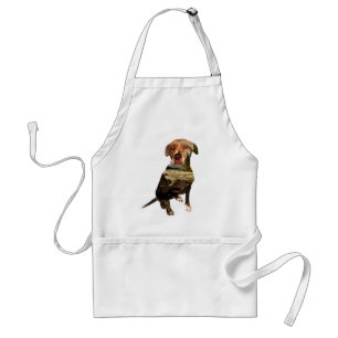 double exposure dog standard apron