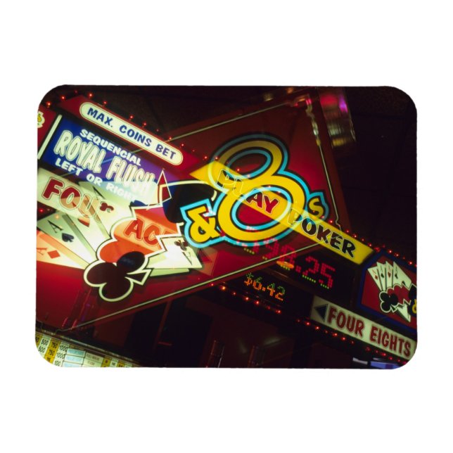 Double exposure, interior Casino, Las Vegas, Magnet (Horizontal)