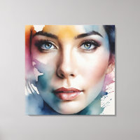 Double exposure woman art