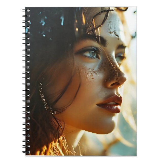 Double exposure woman art notebook (Front)