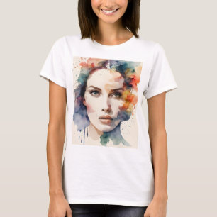 Double exposure woman art T-Shirt