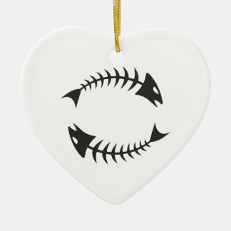 Double Fishbone Fischgräte Ceramic Tree Decoration