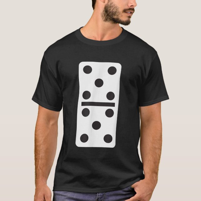 Double Five Dominoes Halloween Costume 5 Domino Ga T-Shirt (Front)
