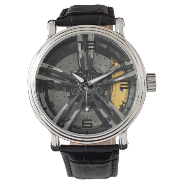 Double Five Spoke Wheel And Brake Men's Watch (Front)