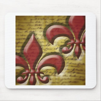 Double Fleur de Lis Mouse Mat