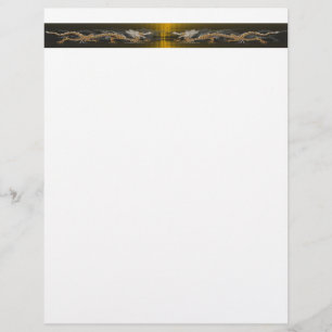 Double Golden Dragons Letterhead