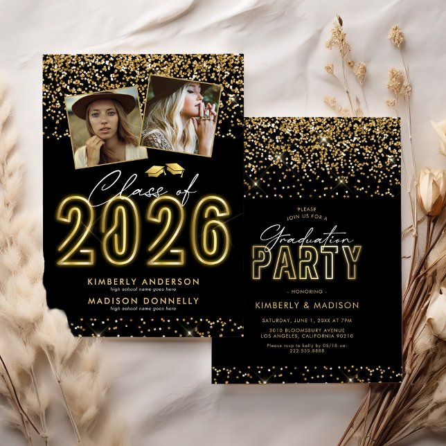 Double Graduation Party Invitation (Creator Uploaded)