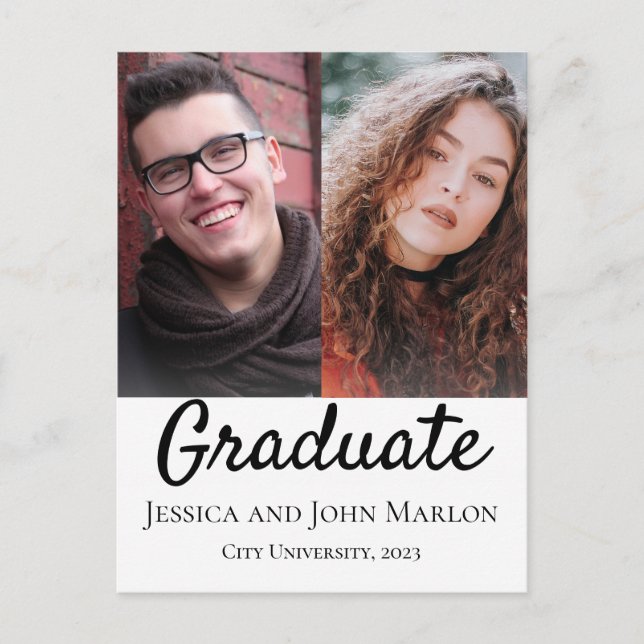 Double Graduation Party Invitations (Front)