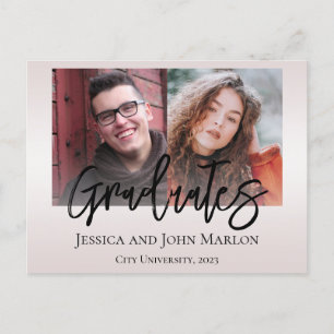 Double Graduation Party Invitations