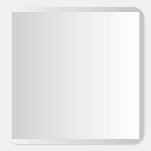 Double Grey Gradient Blank Template DIY Text & Art Square Sticker