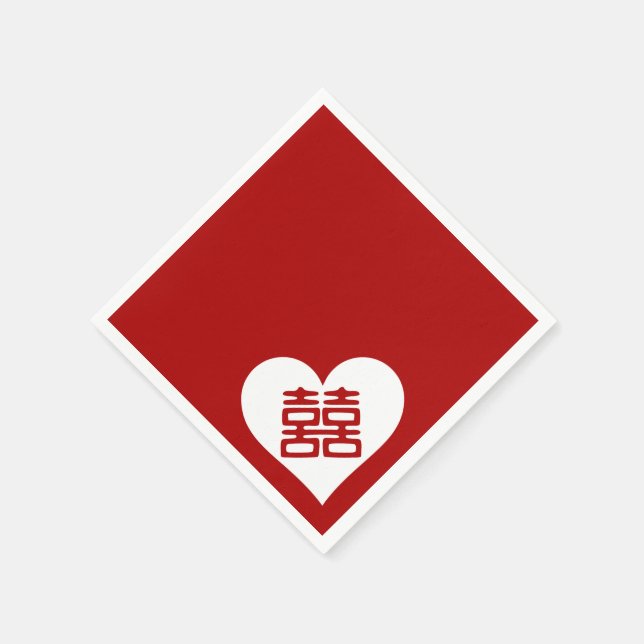 Double Happiness • Heart Napkin (Corner)