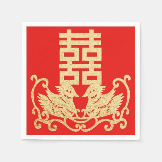Double Happiness Napkin (Front)