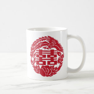 Double happiness Phoenix Coffee Mug
