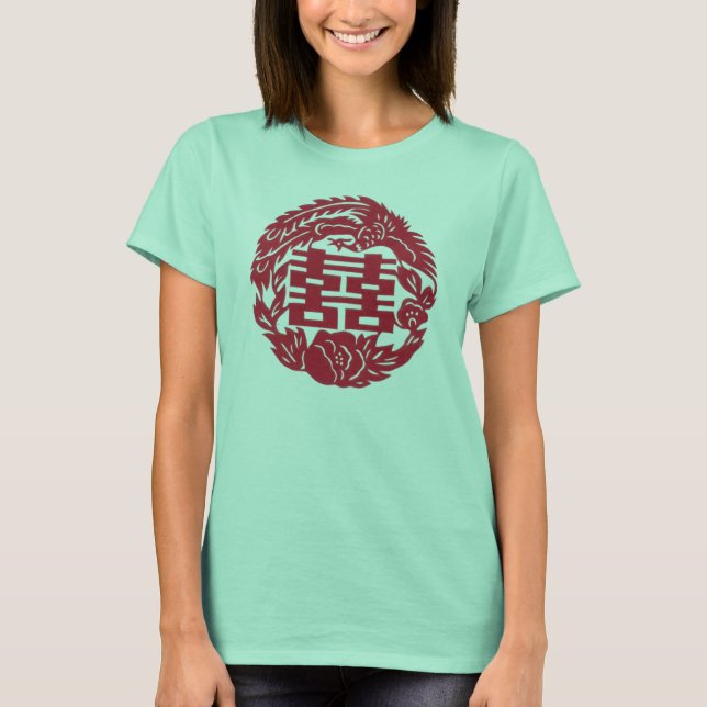 Double happiness Phoenix T-Shirt (Front)